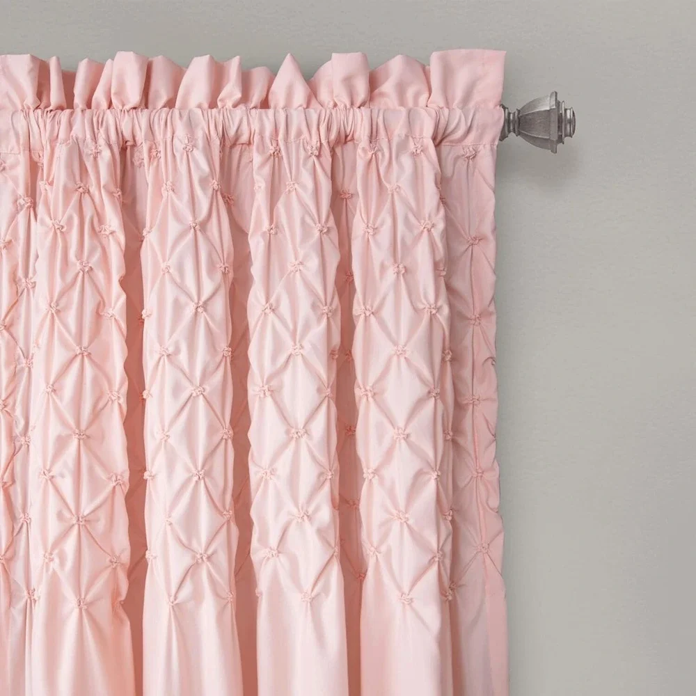 Lush Decor Pair Bayview Window Curtain Panels Blush Pink 54
